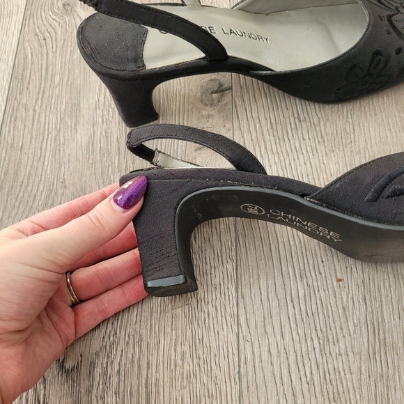 Chinese laundry slingback black heels - Picture 5 of 6